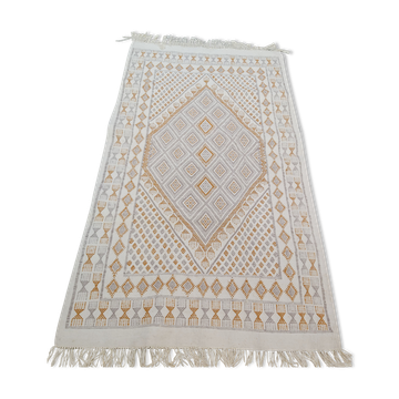 Tapis traditionnel tissé à la main en pure laine 114x200cm