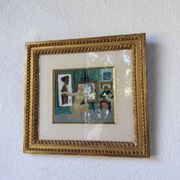 Huile modèle nue encadrée