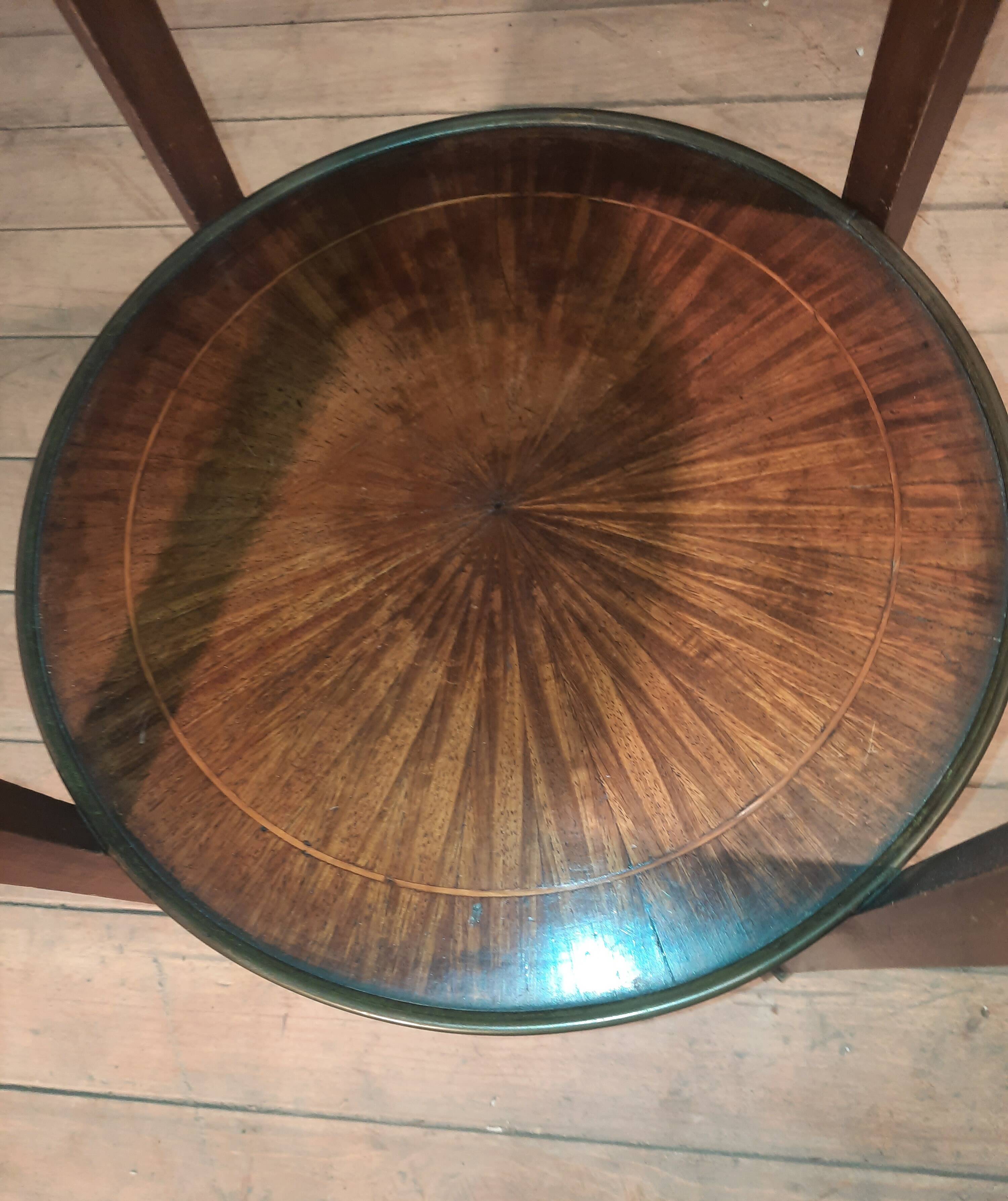 Louis XVI style marquetry side table