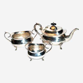 Service à thé anglais en métal argenté Hard Soldered - Orfèvre JB Chatterley 1900