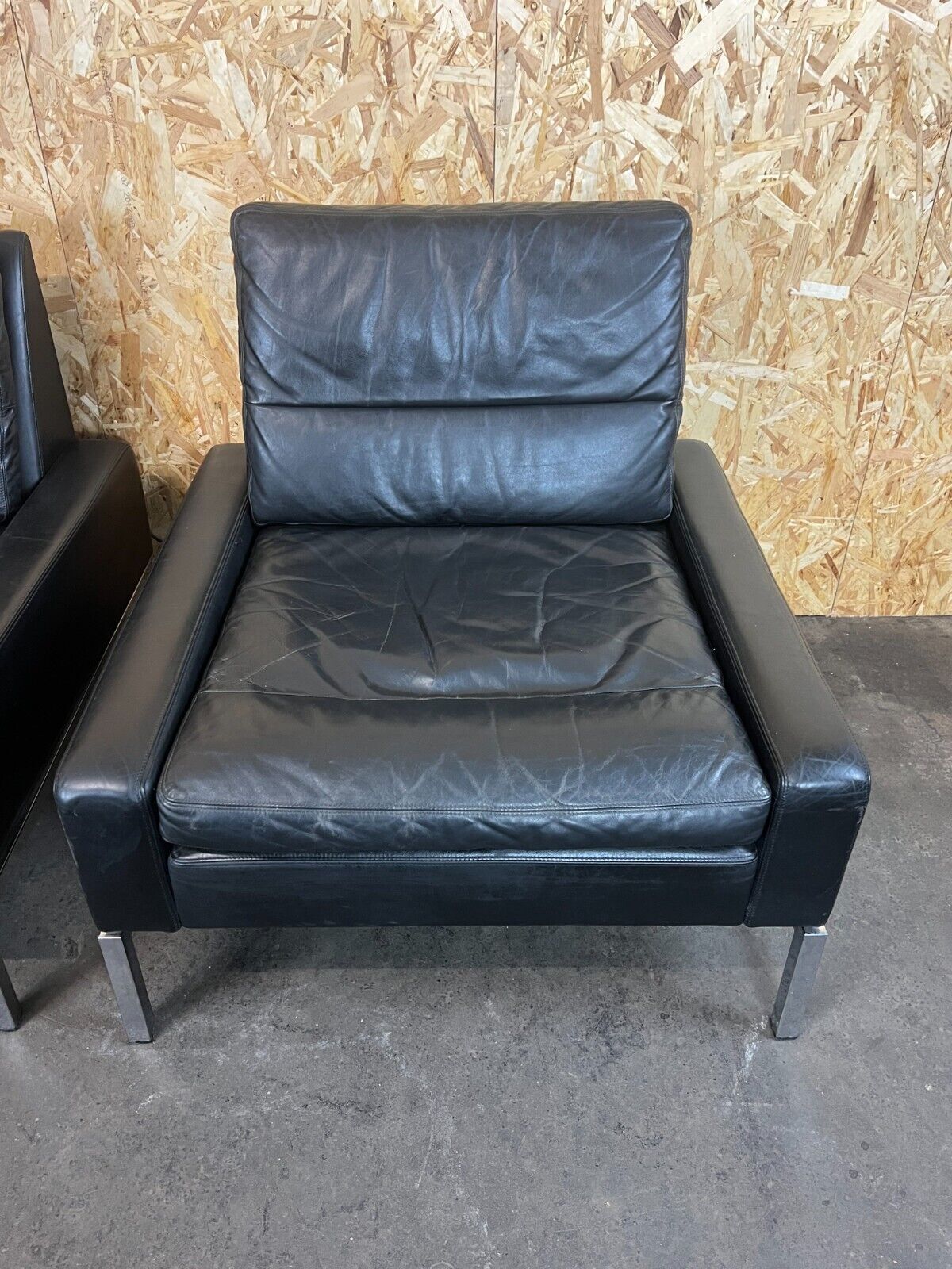 60s 70s sofa and 2 armchairs by Hans Peter Piehl for Wilkhahn leather sofa design