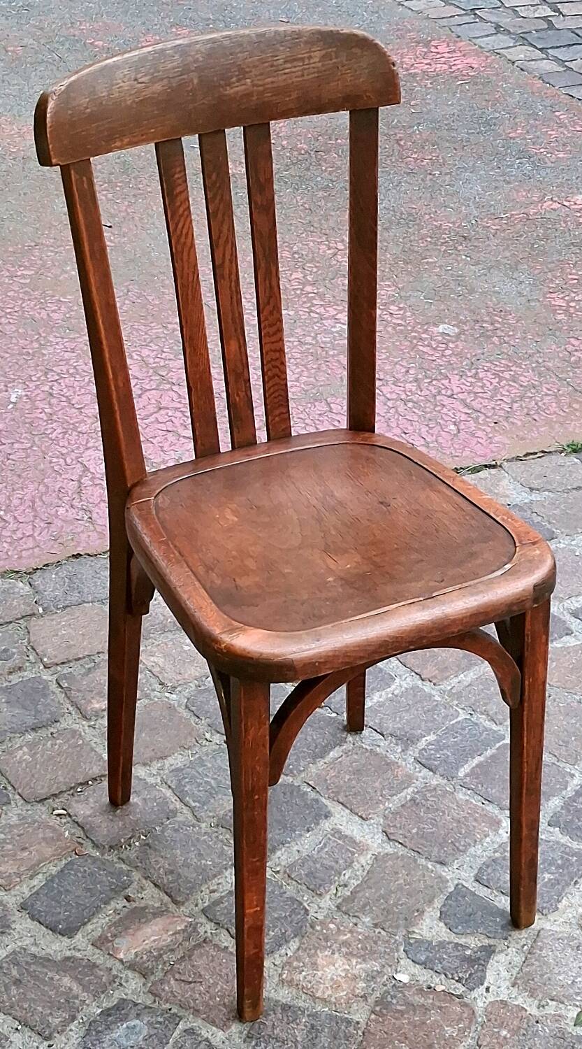 Bistro chair bar restaurant beech with slatted backrest