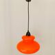 Lustre opaline orange années 70