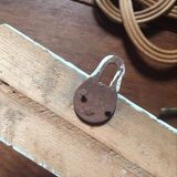 Coat rack bamboo patinated celadon green