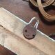 Coat rack bamboo patinated celadon green