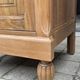 Rare pair of Art Deco glass columns in solid walnut – renovated