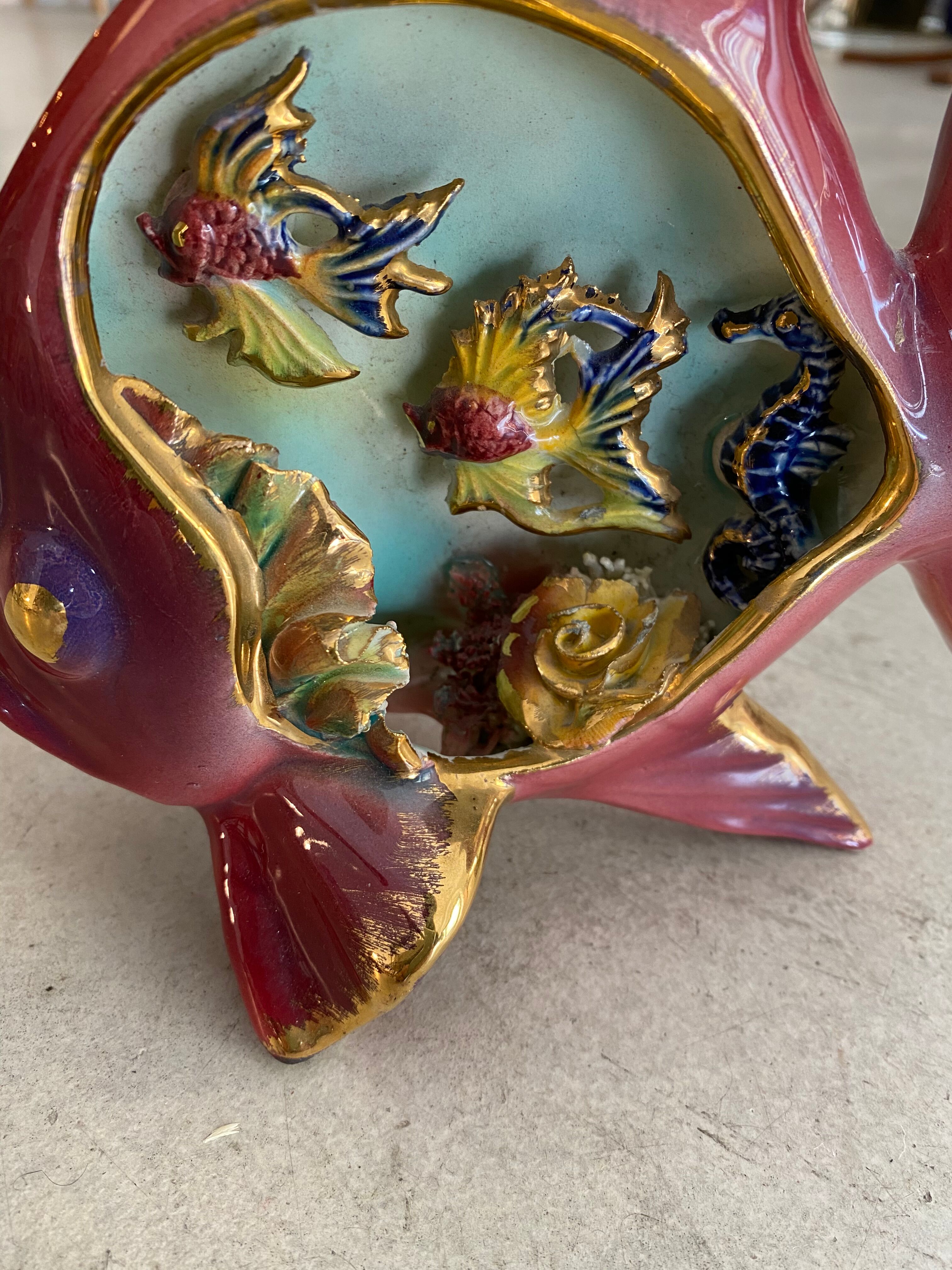 Vallauris ceramic lamp