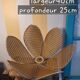Suspension fleurs rotin