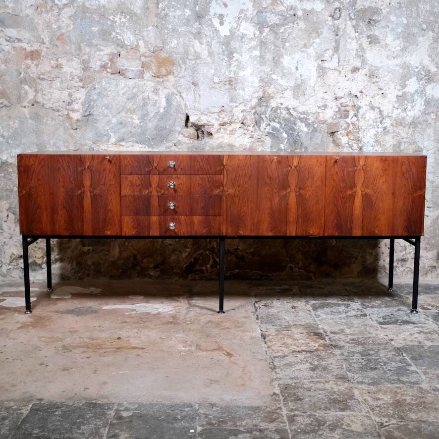 Rosewood sideboard 816 by Alain Richard for Meubles TV, France, 1960
