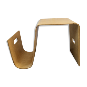 Eric Pfeiffer molded plywood coffee table
