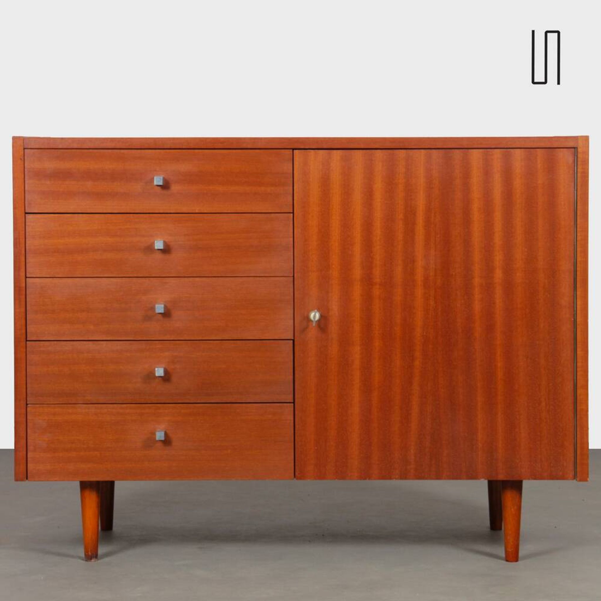 Wooden chest of drawers produced by Drevozpracujici podnik, 1960