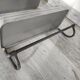 Large vintage metal 3 tier shelf