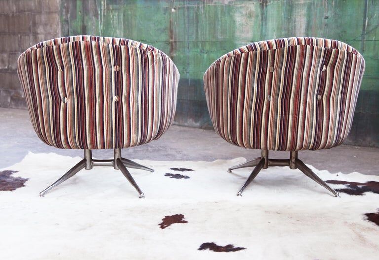 Paire de chaises Lehigh Leopold pour Ward Bennett 1970s