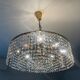 Vintage brass and crystal tassel chandelier