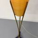 Antique brass and fiber amphora floor lamp from the 60s vintage design