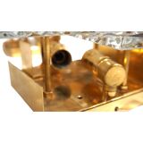 Set of 2 Kinkeldey Hollywood Regency crystal wall lamps, 1970