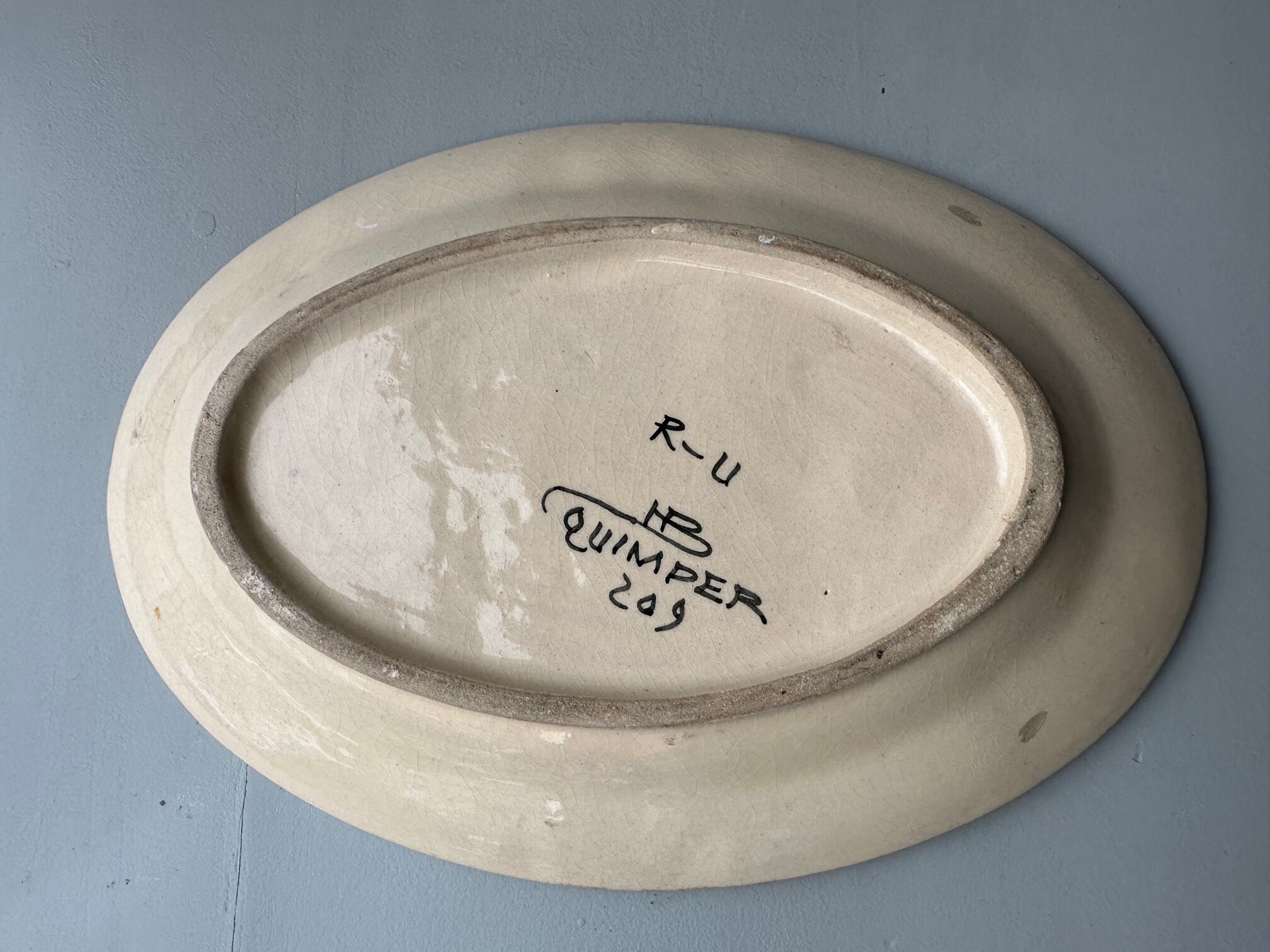 Quimper earthenware dish