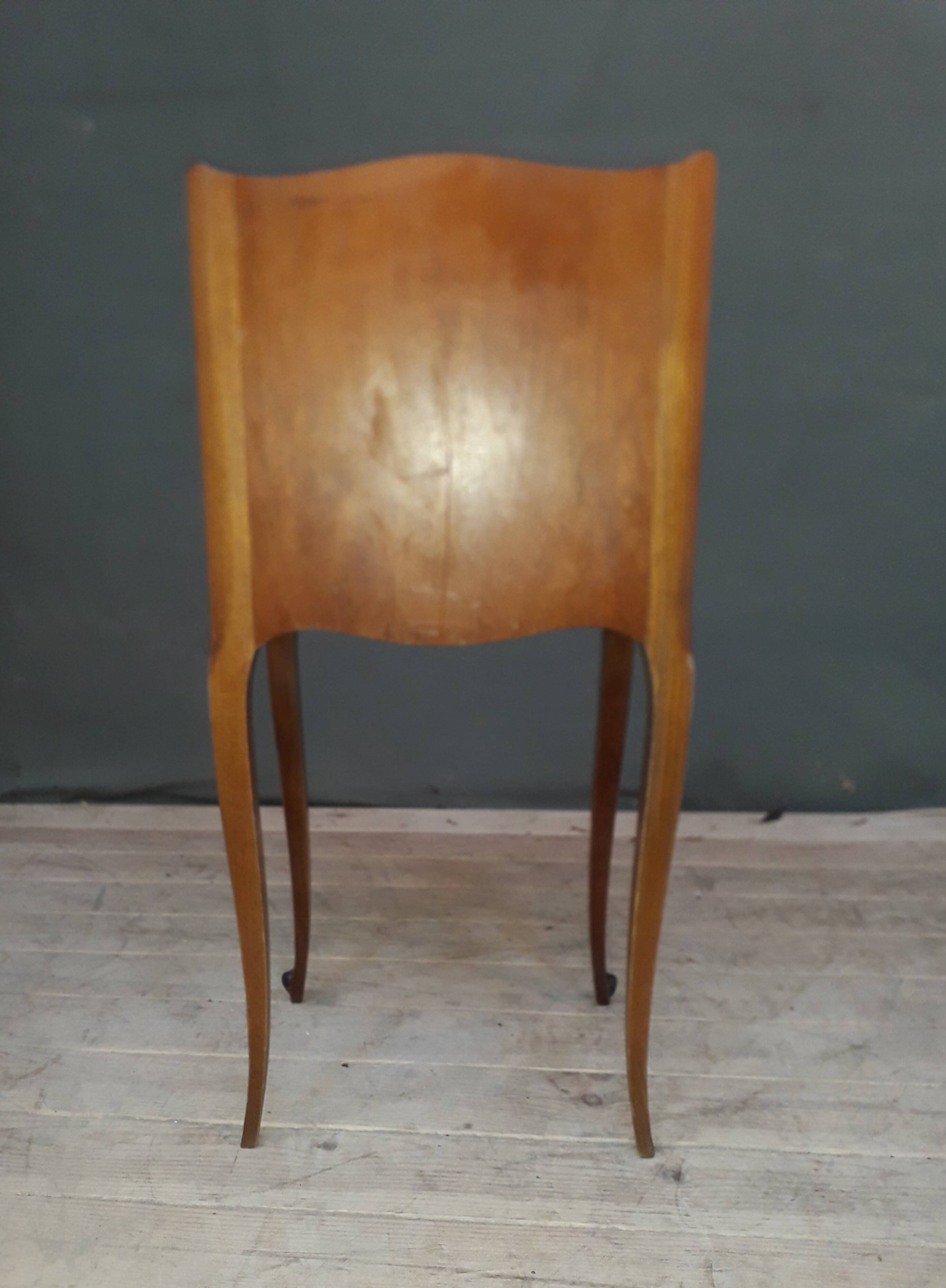 Louis XV-style bedside e n merisier