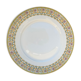 6 plates in limoges porcelain pattern old floral frieze