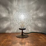 Vintage glass globe table lamp