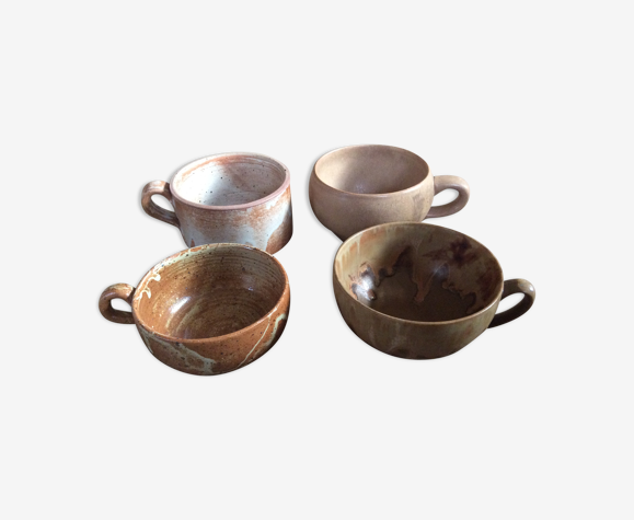 Set de 4 tasses en grès