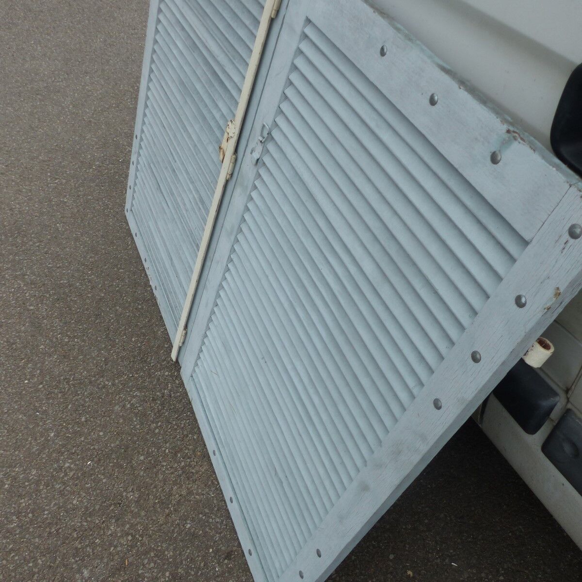 Wooden shutters 2 flaps sun l 74.5 x h 117 cm