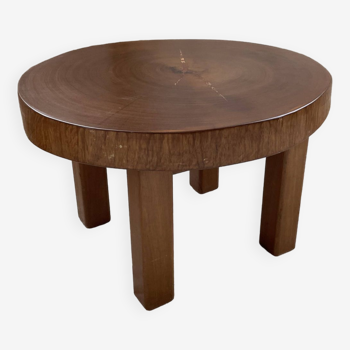 Circular brutalist table from the 1950s