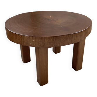 Circular brutalist table from the 1950s