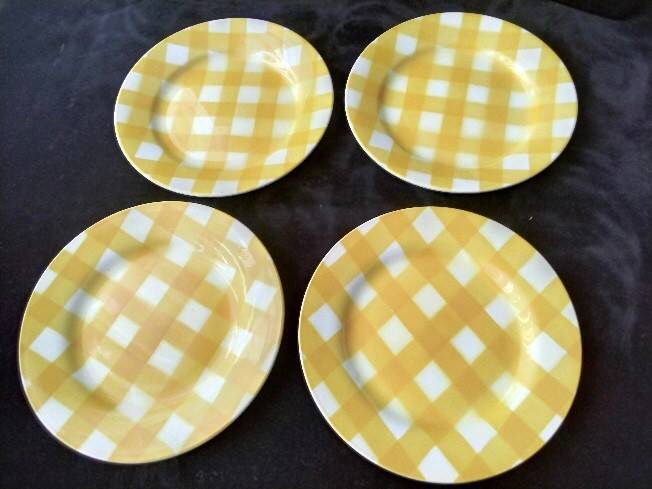 4 Dessert plates Digoin Sarreguemines Scottish model