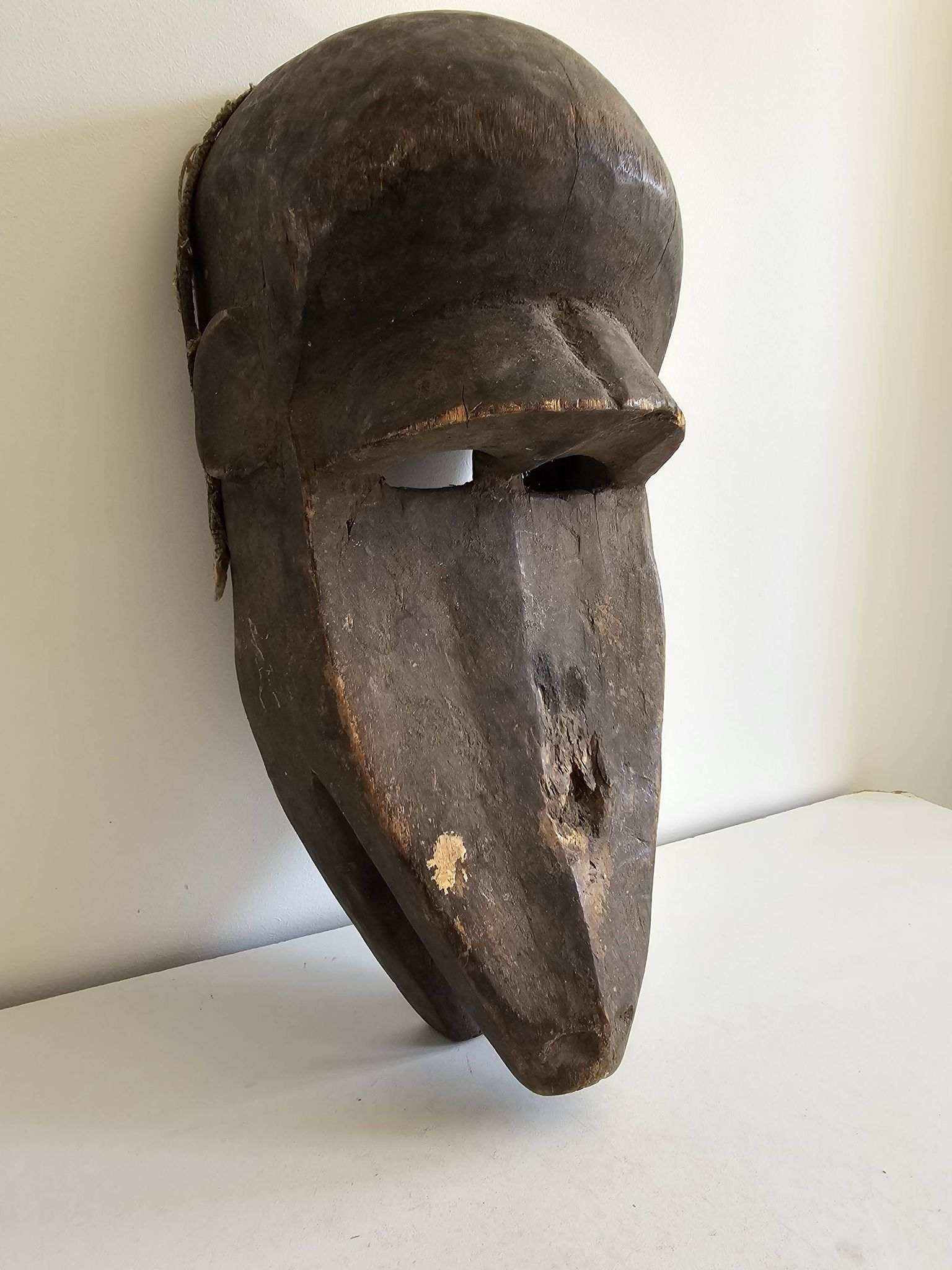 Ancient African Hyena Mask Bambara - Baman Mali - Tribal African Art