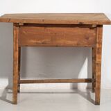 Table d’appoint ancienne en bois massif, c.1920