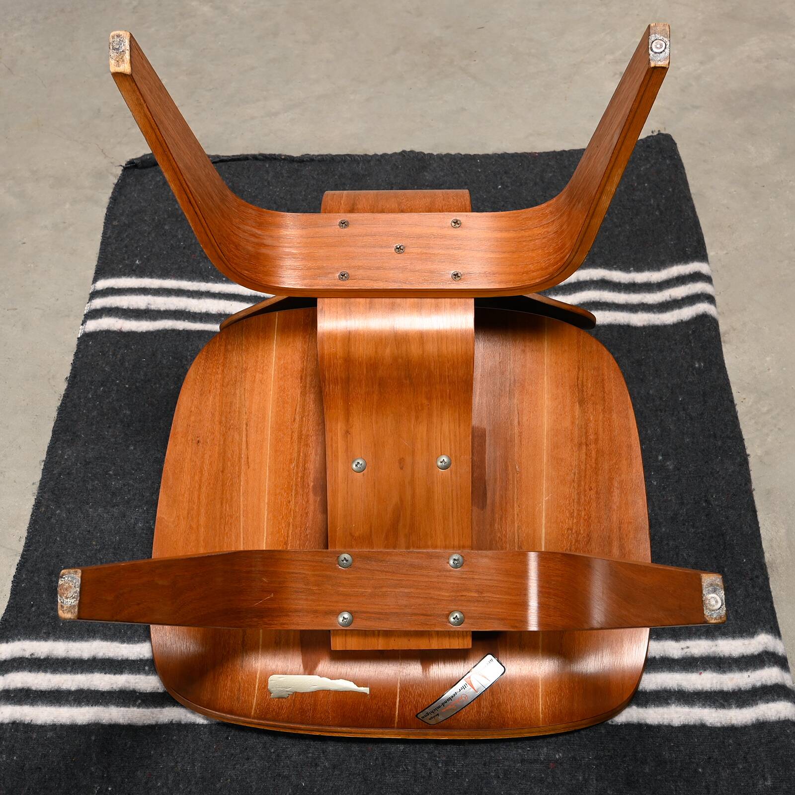 Charles and Ray Eames Early DCW Walnut Plywood Dining Chairs Herman Miller