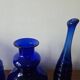 Ensemble de cinq vases en verre cobalt du milieu du siècle, Harzkristall, Marita Voigt, 1970