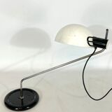 Harvey Guzzini, chrome and plastic articulated table lamp