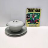 Vintage Sage Green Earthenware Serving Centerpiece by G. Andlovitz for Laveno
