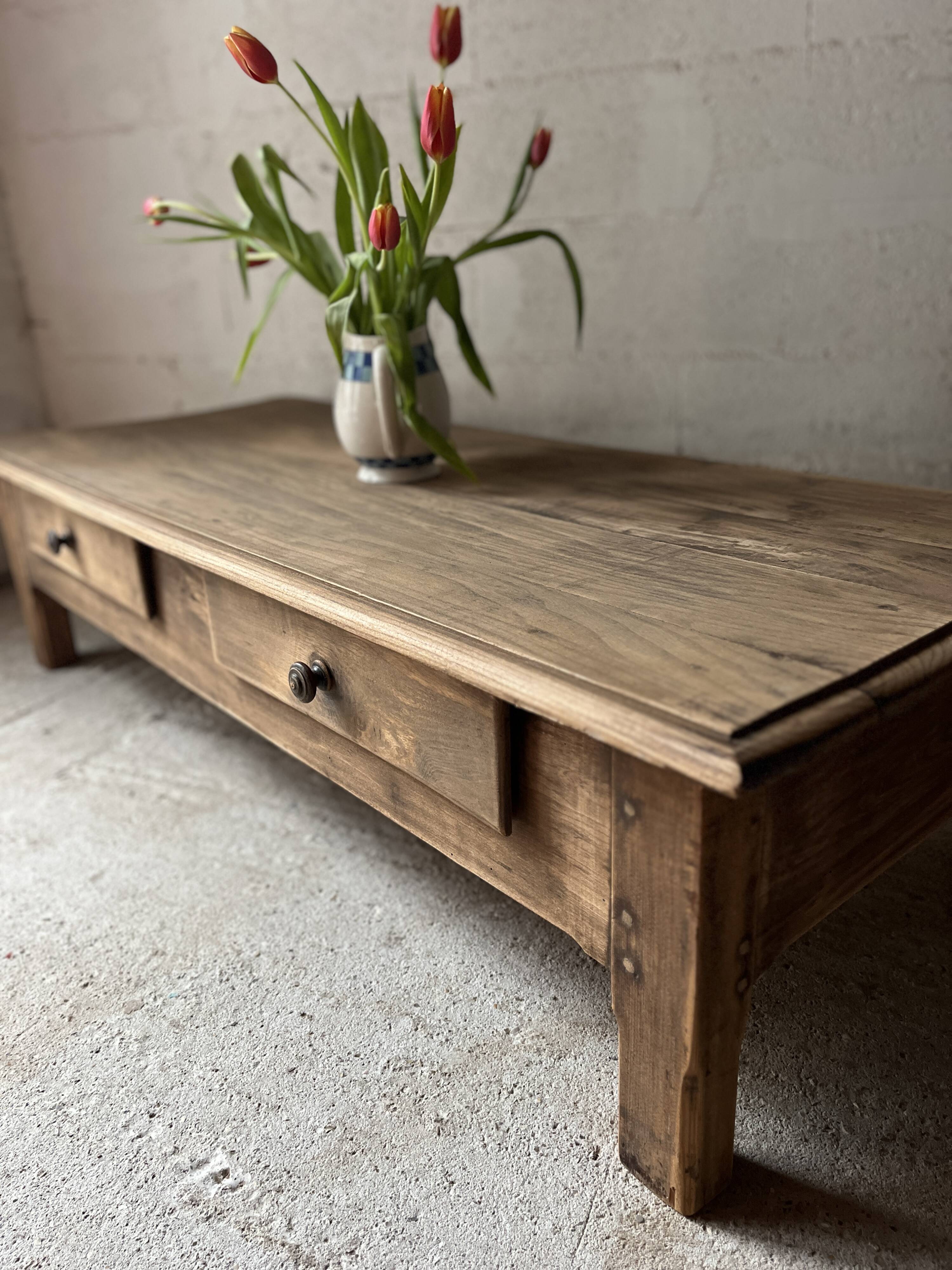 Low farmhouse table