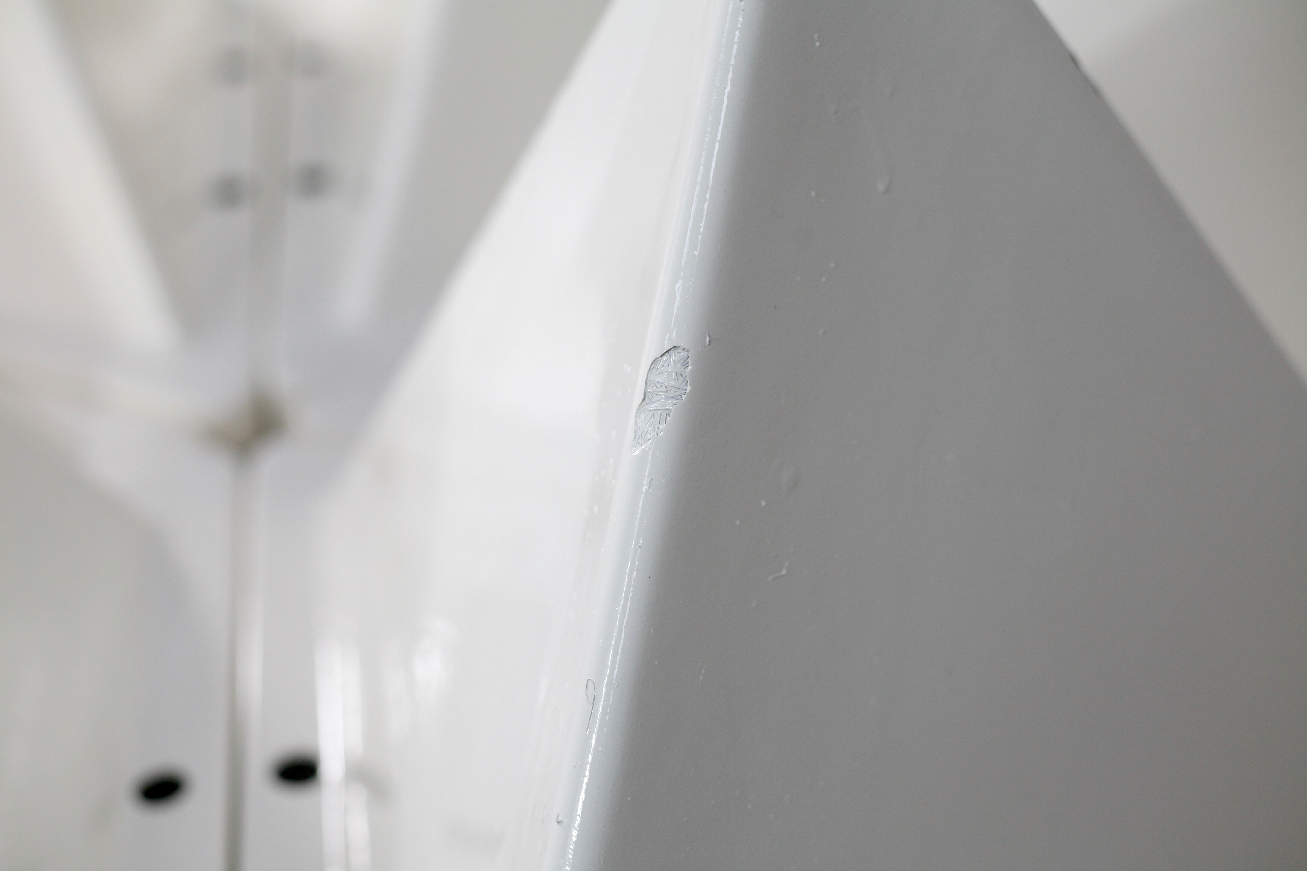 Fiberglass circa 1970. 6 tetrahedron-shaped elements. France.