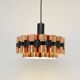 Copper lamp by Werner Schou for Coronell Elektro, 1970s