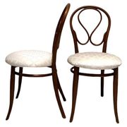 Paire de chaises August Thonet en bois courbé par Thonet Bros