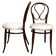 Paire de chaises August Thonet en bois courbé par Thonet Bros