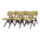 Suite de 6 chaises ciseaux vintage Louis van Teeffelen