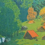 Table P. Sonneville "holidays at the lake"