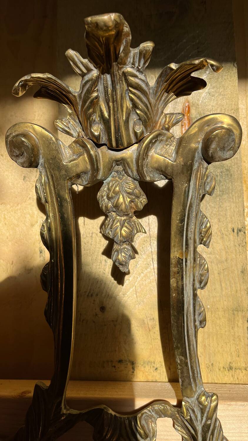 Pair of LXV style gilt bronze wall lights