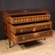 Commode en marqueterie de style Louis XVI italien du 20e siècle