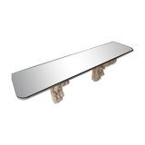 Wall Console Table With 18th Century Sandstone Pillars