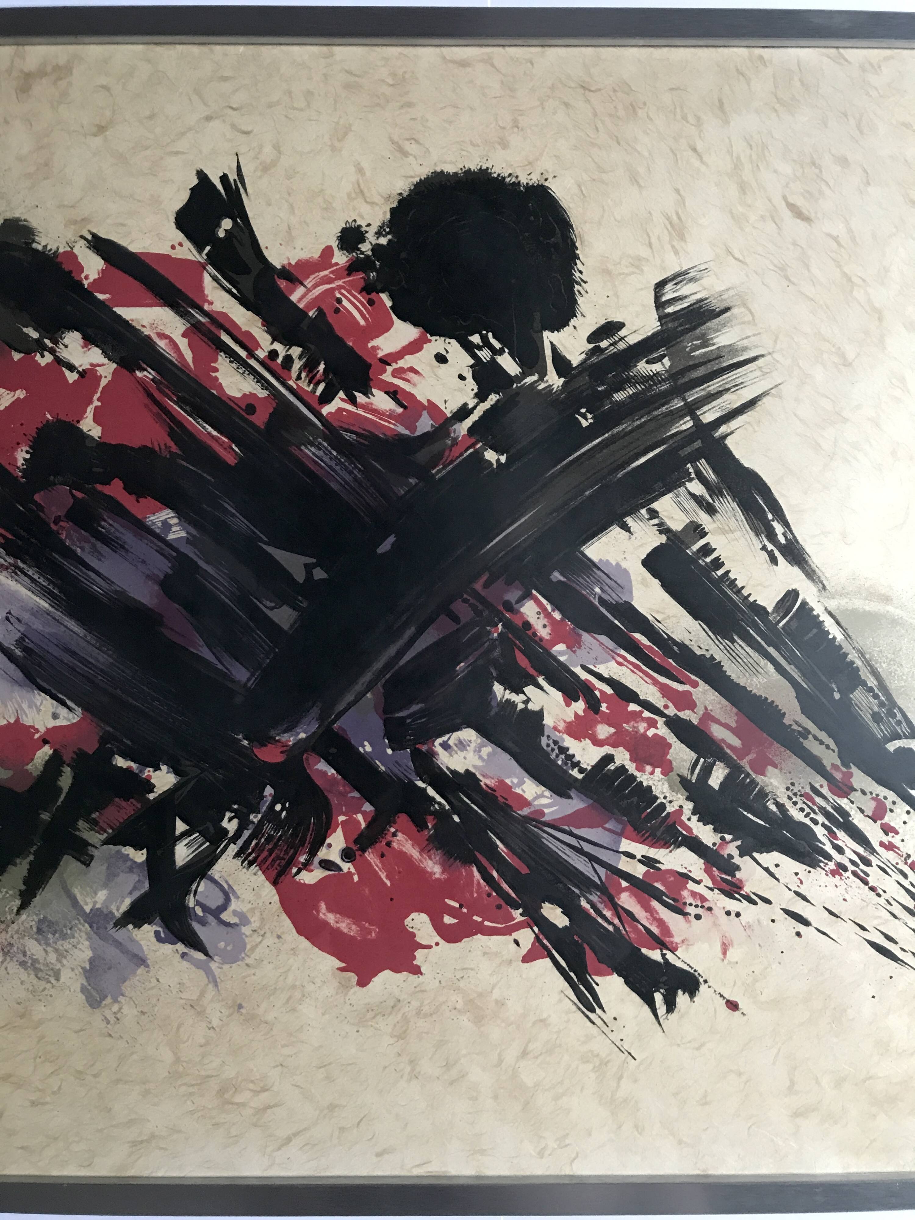 MANESSIER Elegy for Martin Luther King II, 1978. Signed lithograph at c.