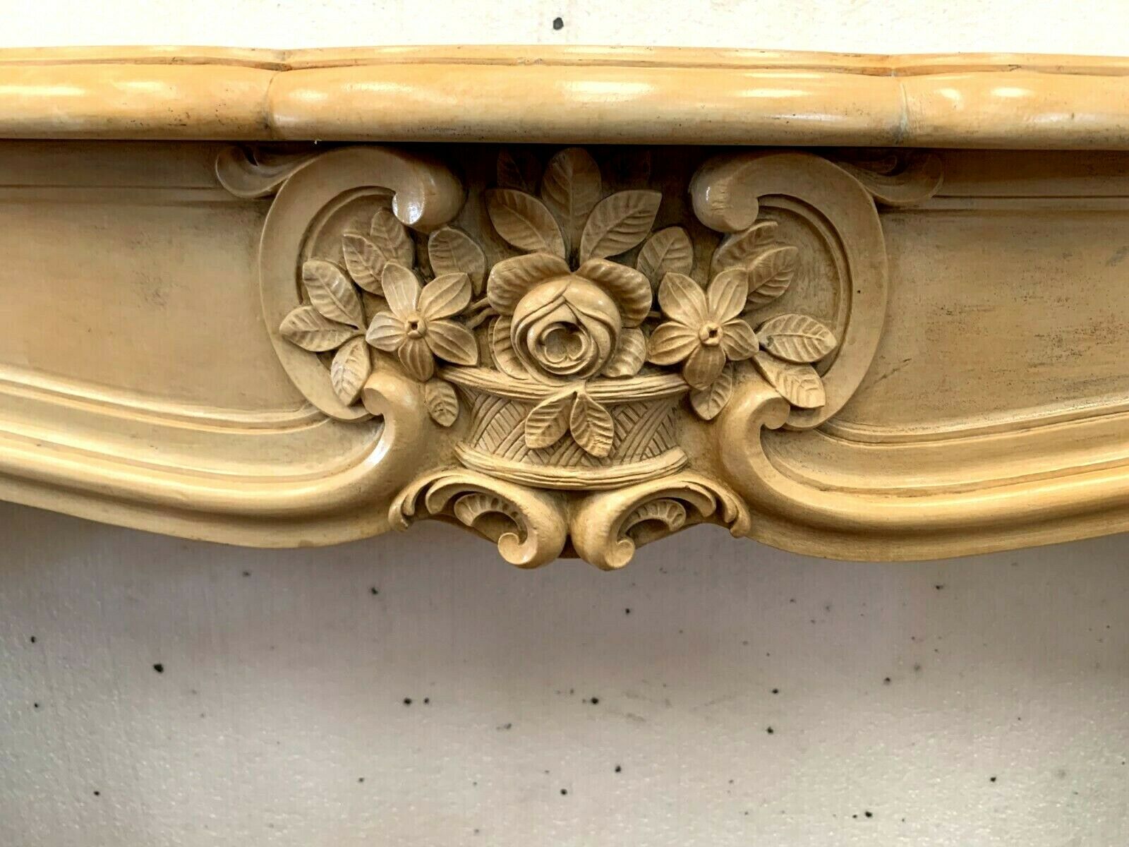 Louis XV style fireplace in natural stone XX century