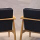 Armchairs created by Mr. Zieliński year 60 blue fabric