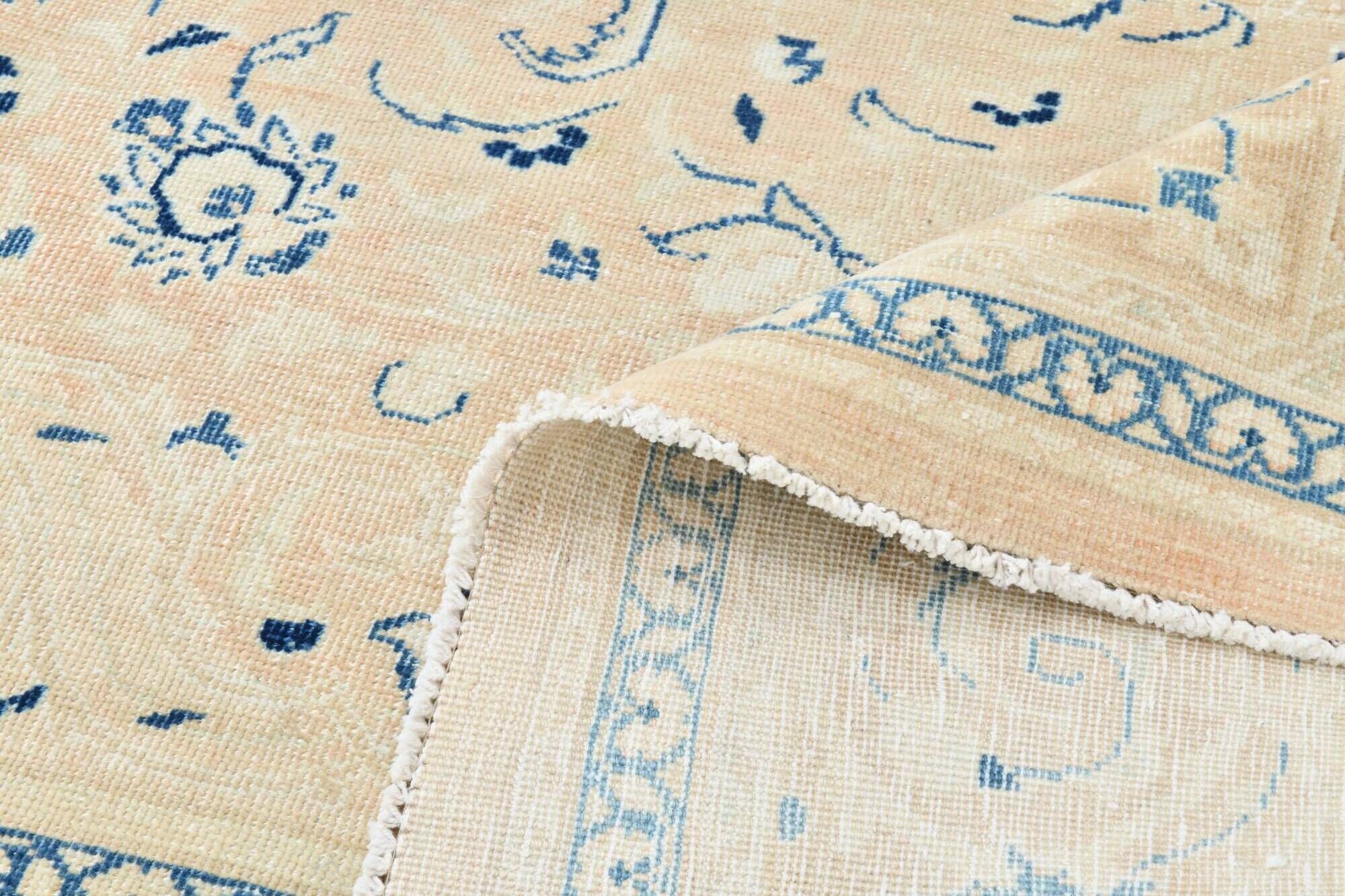 9x12 Salmon Pink Blue Classic Antique 56s Persian Rug, 289x376Cm