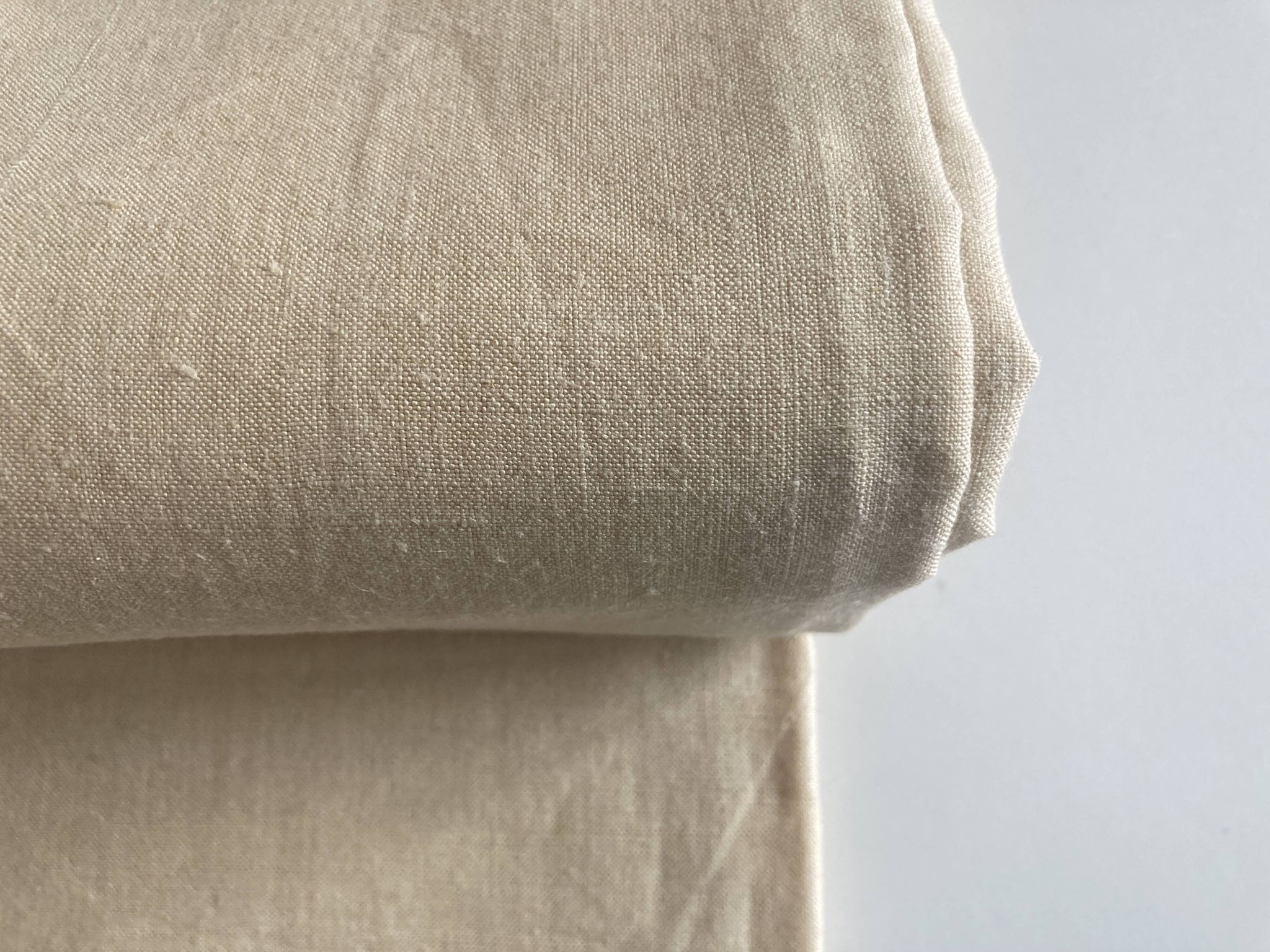 Drap de réserve en toile de lin brute 1920 à jours 2,40m